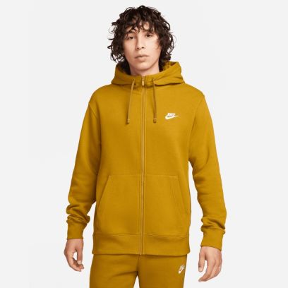 Sweat à capuche zippé Nike Sportswear Club Fleece Jaune pour Homme BV2645-716