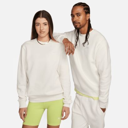 sweat shirt nike sportswear club fleece blanc homme bv2662 133