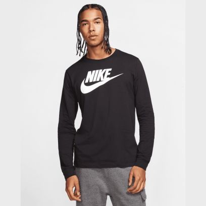 t shirt manches longues nike sportswear noir homme ci6291 010
