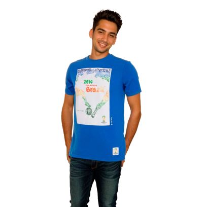 T-shirt COPA World Cup Bleu pour homme