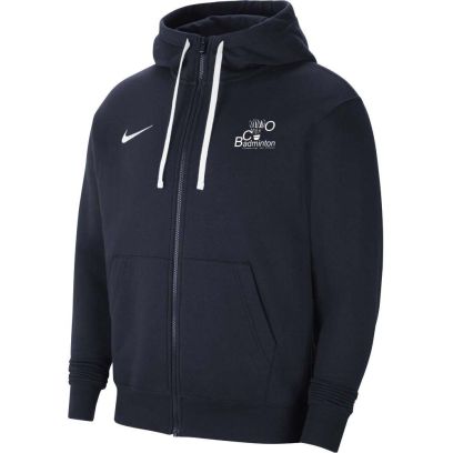 Camisola com capuz e fecho Nike Badminton Chaponnay Val d'Ozon Azul-marinho para homem