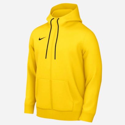 sweat zippe capuche nike team club 20 jaune homme cw6887 719