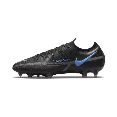 Chaussures de football Nike Phantom GT2 Elite FG Noires et Bleues - Renew Pack - CZ9890-004