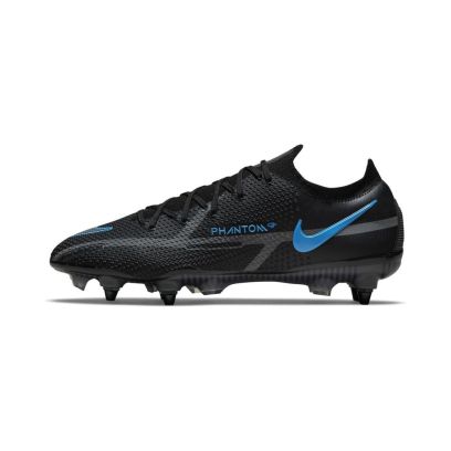 Chaussures de football Nike Phantom GT2 Elite SG-Pro AC Noires et Bleues - Renew Pack - DC0753-004