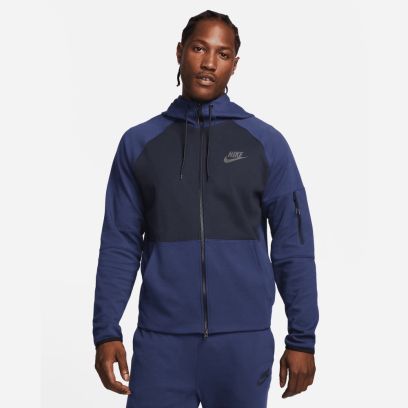 sweat capuche zip nike sportswear essentials homme dd5284 410