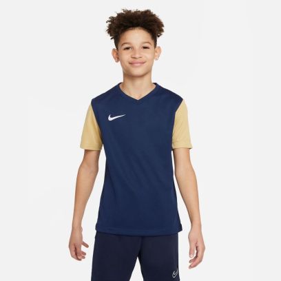 Maillot Nike Tiempo Premier II Bleu Marine & Or pour enfant