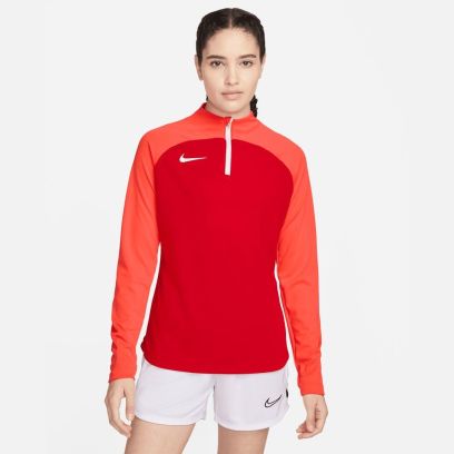 Partes de arriba con 1/4 Zip Nike Academy Pro Rojo para mujer
