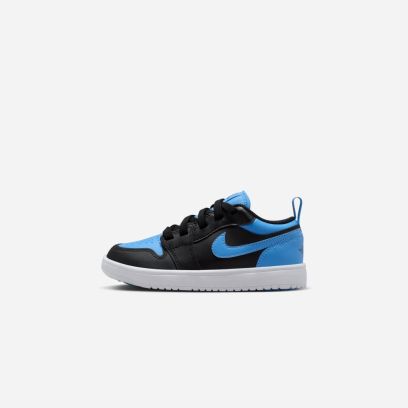 chaussures jordan 1 low alt noir et bleu enfant dr9748 041
