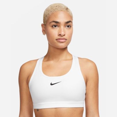 brassiere nike swoosh medium support blanc femme dx6821 100
