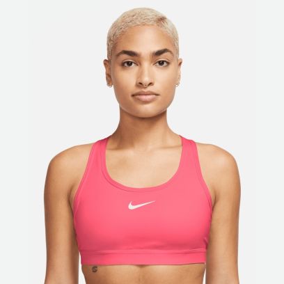 brassiere nike swoosh medium support rose femme dx6821 629