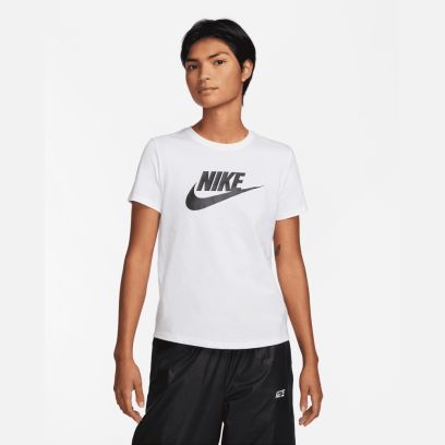 t shirt logo nike sportswear essentials blanc femme dx7906 100