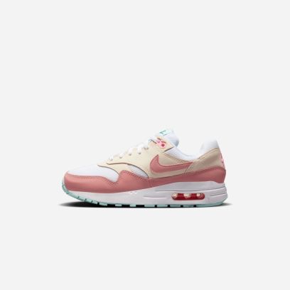 Chaussures Air Max 1 Blanc & Rose pour Enfant DZ3307-101