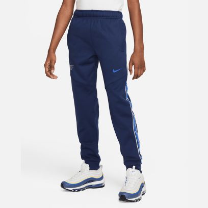 bas de jogging nike sportswear repeat bleu enfant dz5623 410