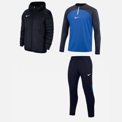 Ensemble Nike enfant Pack 3 pièces Haut 1/4 zip Academy Pro Pantalon Academy Pro Veste doublée Team Fall DH9280 DH9325 CW6159