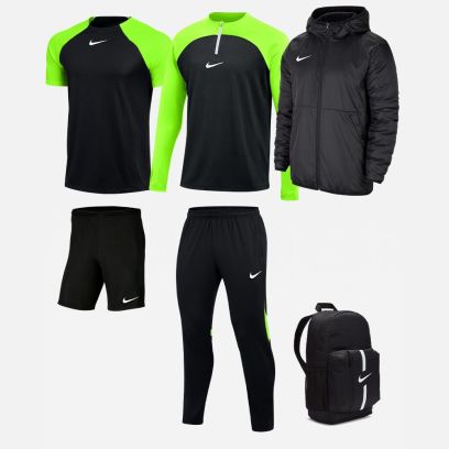 Ensemble Nike enfant Pack 6 pièces Maillot Academy Pro Short Park III Haut 1/4 zip Academy Pro Pantalon de survêtement Academy Pro Veste doublée Team Sac à dos Academy Team Fall DH9279 BV6865 DH9280 DH9325 CW6159 DA2571