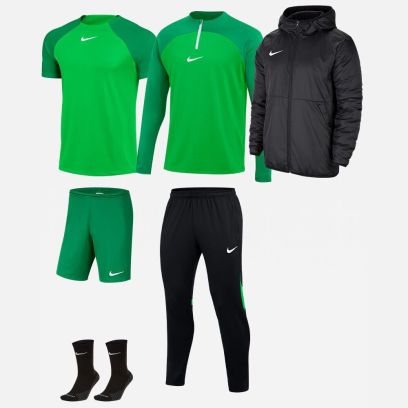 Ensemble Nike enfant Pack 6 pièces Maillot Academy Pro Short Park III Chaussettes SQuad Veste Academy Pro Pantalon de survêtement Academy Pro Veste doublée Team Fall DH9279 BV6865 SK0030 DH9283 DH9325 CW6159