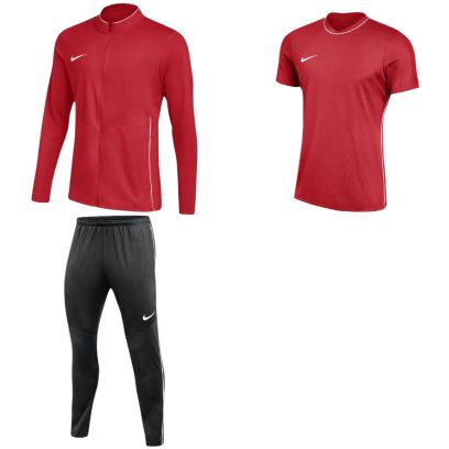 ensemble nike park 26 enfant survetement maillot rouge