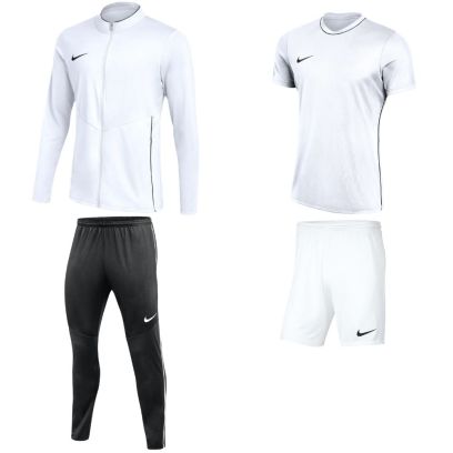 ensemble nike park 26 homme survetement maillot short blanc