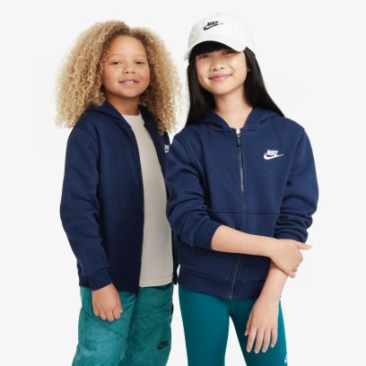 sweat zippe a capuche nike sportswear club fleece fd3004 410