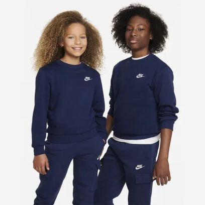 sweat shirt nike sportswear club fleece enfant fd3006 410