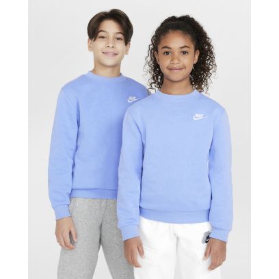 sweat shirt nike sportswear club fleece bleu enfant fd3006 494