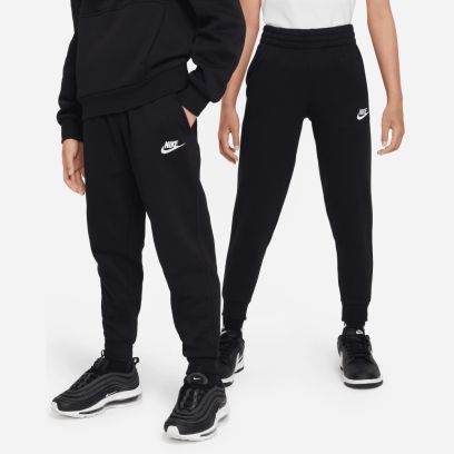 bas jogging nike sportswear club fleece noir enfant fd3008 010