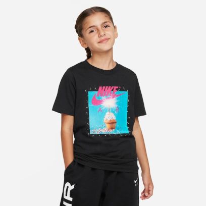 tshirt nike sportswear noir pour enfant fd3192 010