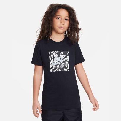 tshirt nike sportswear noir pour enfant fd3929 010