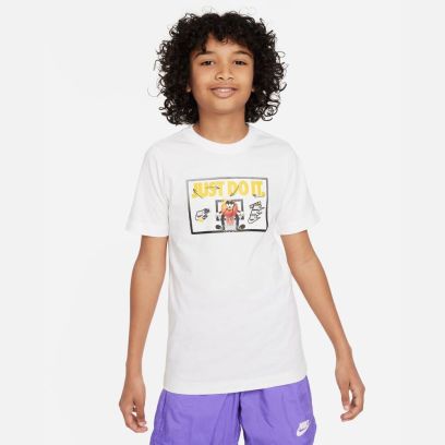 t shirt nike sportswear blanc pour enfant fd3964 100