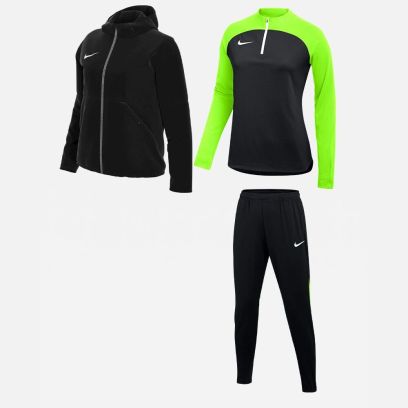 Ensemble Nike femme Pack 3 pièces Haut 1/4 zip Academy Pro Pantalon Academy Pro Veste doublée Team Fall DH9246 DH9273 DC8039