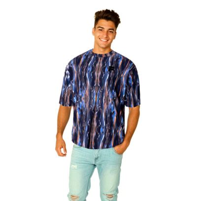 T-shirt FILA Commercy Aop Bleu pour homme