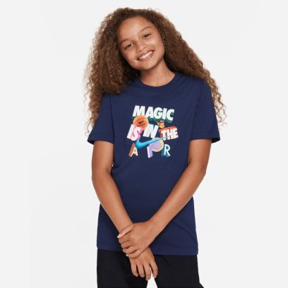 T-shirt Nike Sportswear Bleu Marine pour Enfant FJ6345-410