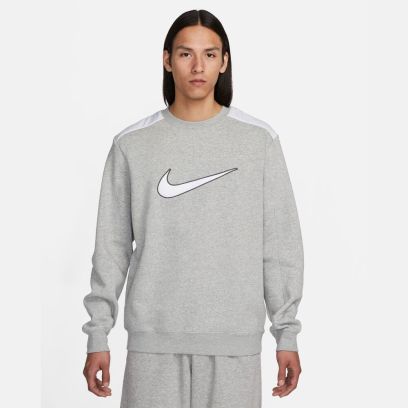 sweat nike sportswear crew bb gris homme fn0245 063