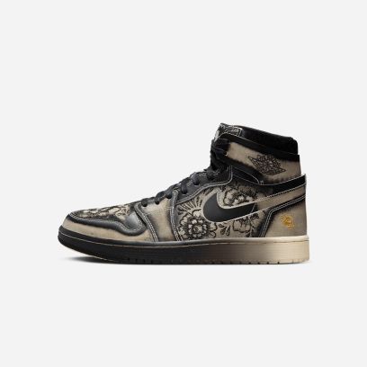 Chaussures Air Jordan 1 Zoom CMFT 2 "Dias De Muertos" Noir pour Homme FQ8155-010