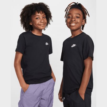 t shirt nike sportswear noir pour enfant fz5177 010