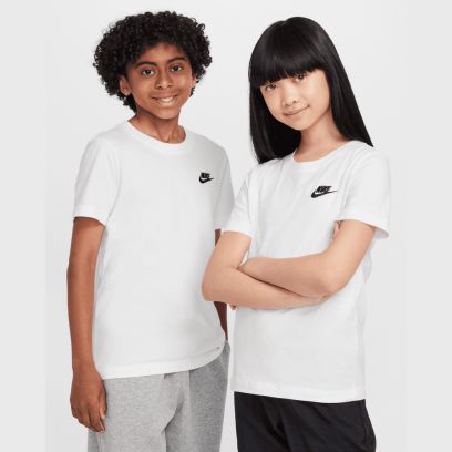 t shirt nike sportswear blanc pour enfant fz5177 100