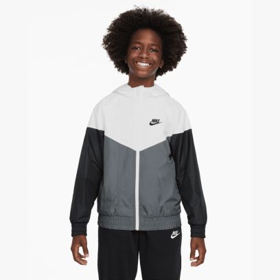 veste capuche nike sportswear blanc enfant fz5516 100
