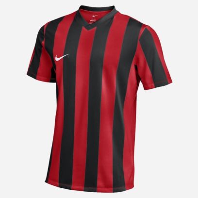 maillot nike striped division v rouge noir homme fz9337 657