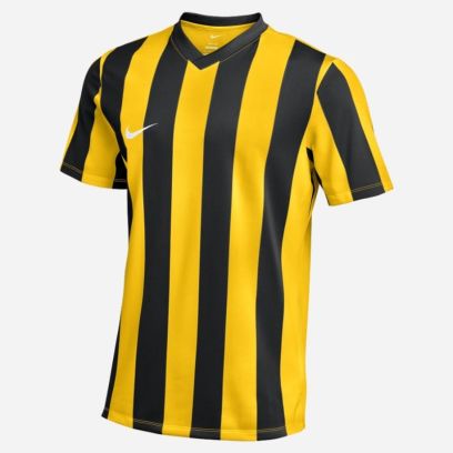 maillot nike striped division v jaune noir homme fz9337 719