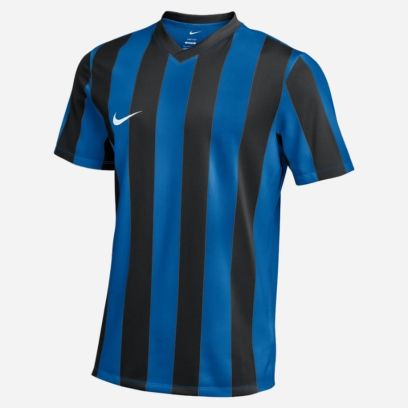 maillot nike striped division v bleu noir enfant fz9341 463