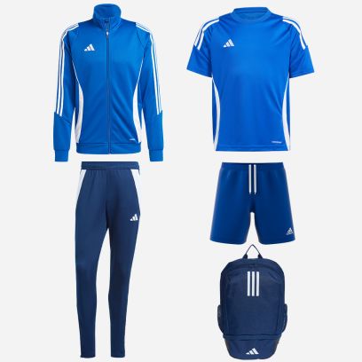 Pack adidas Tiro 24 (5 pièces) | Veste de survêtement + Pantalon de survêtement + Maillot + Short + Sac à dos |