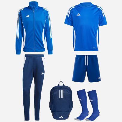 Conjunto de produtos adidas Tiro 24 para Homem. Fato de treino + Jersey + Calções + Meias + Saco (6 itens)