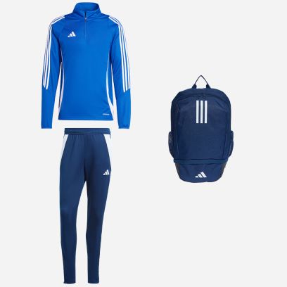 Pack adidas Tiro 24 (3 pièces) | Haut d'entraînement 1/4 zip + Pantalon de survêtement + Sac à dos |