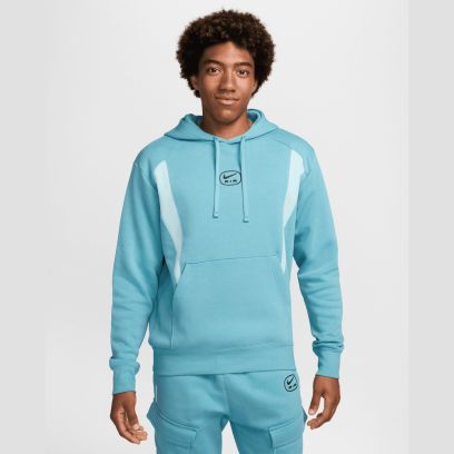 sweat a capuche nike sportswear air turquoise homme hm0175 464