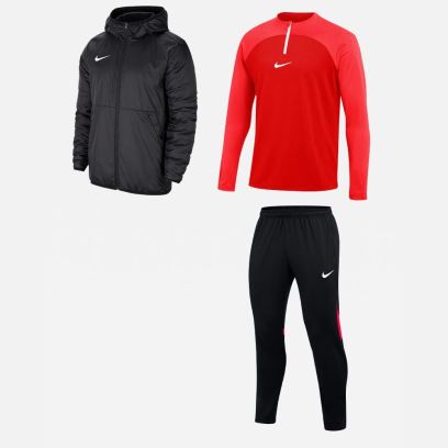 Ensemble Nike homme Pack 3 pièces Haut 1/4 zip Academy Pro Pantalon de survetement Academy Pro Veste doublée Team Fall DH9230 DH9240 CW6157