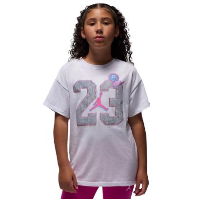 T-shirt Jordan Blue Jeans & Bling Blanc pour Enfant