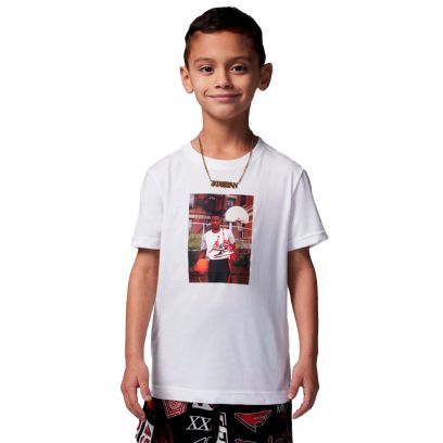 T-shirt Jordan Brand Line Blanc pour Enfant