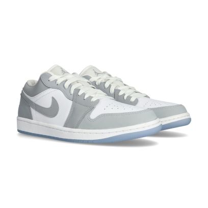 Air Jordan 1 Low Mujer - White-Wolf Grey-Aluminum