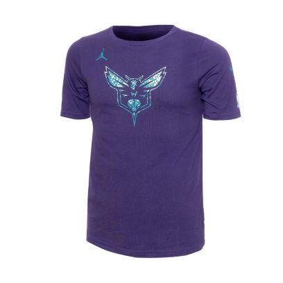 T-shirt Jordan Charlotte Hornets Bleu pour enfant