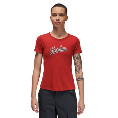 T-shirt Jordan Slim Rouge pour Femme